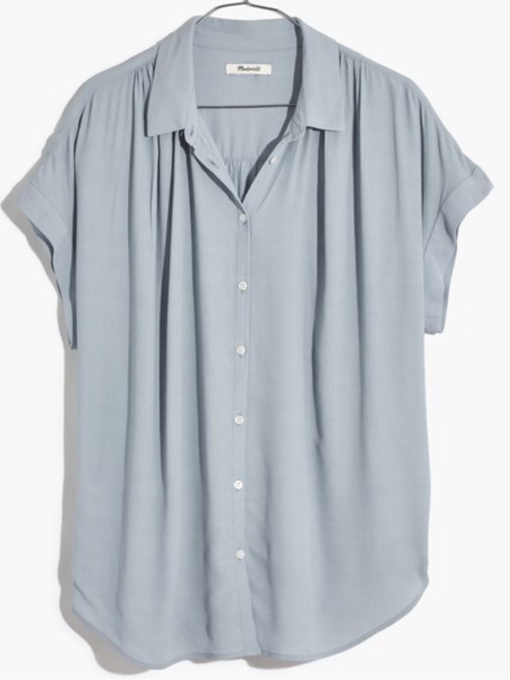Madewell Drapey Shirt in Stripe size Large